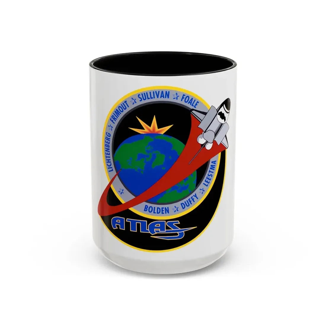 STS 45 (NASA) Accent Coffee Mug 15oz Black - Go Mug Yourself