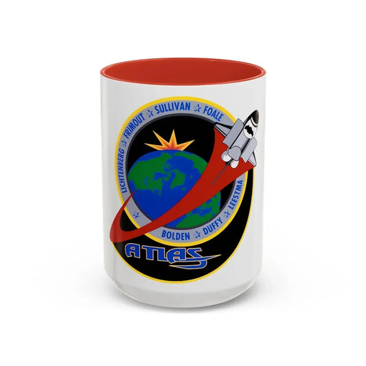 STS 45 (NASA) Accent Coffee Mug 15oz Red - Go Mug Yourself