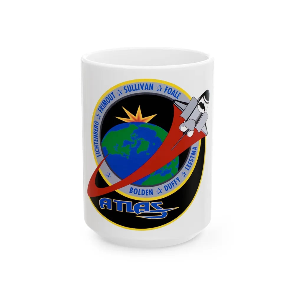 STS 45 (NASA) White Coffee Mug-15oz-Go Mug Yourself