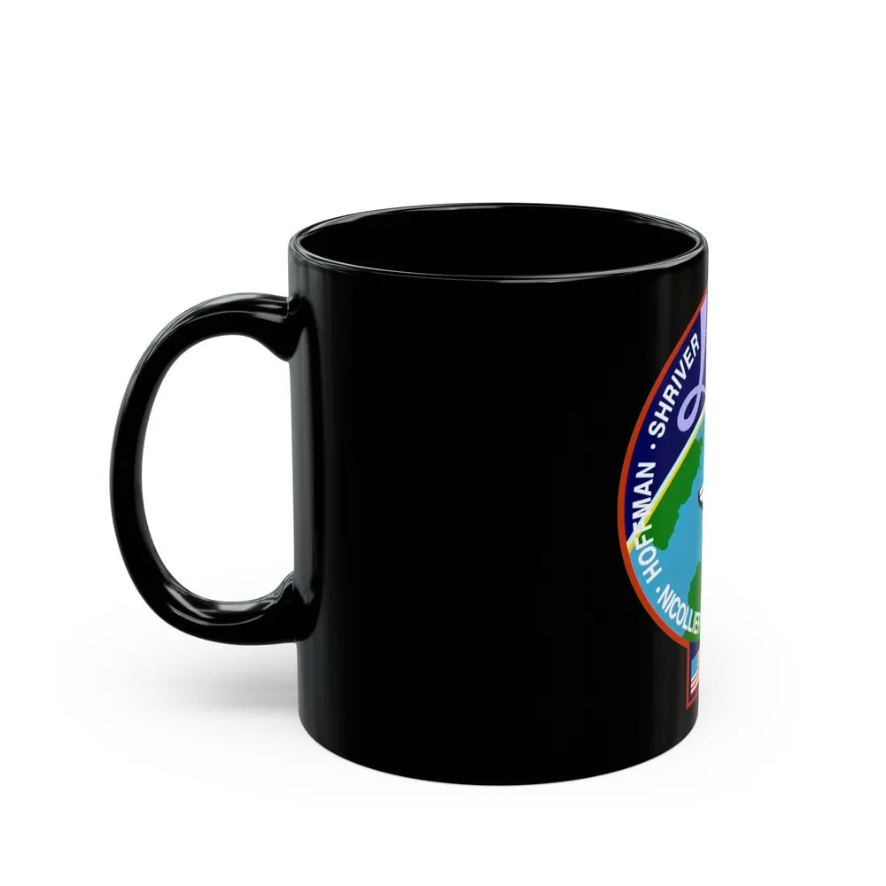 STS 46 (NASA) Black Coffee Mug-Go Mug Yourself