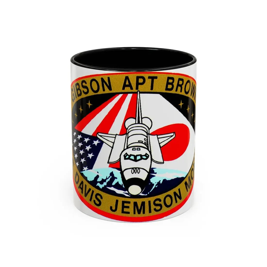 STS 47 (NASA) Accent Coffee Mug 11oz Black - Go Mug Yourself