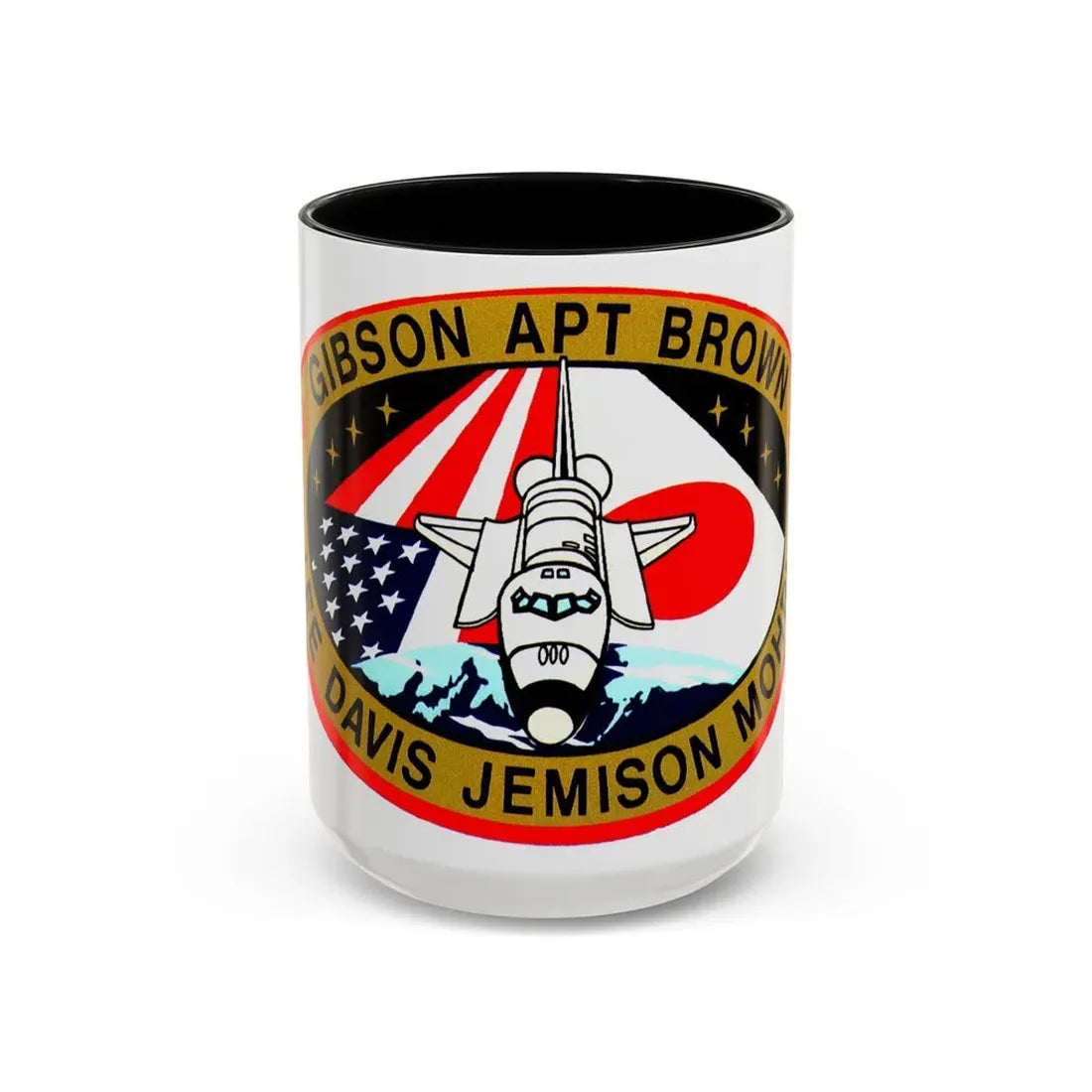 STS 47 (NASA) Accent Coffee Mug 15oz Black - Go Mug Yourself
