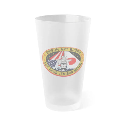 STS 47 (NASA) Frosted Pint Glass 16oz Default Title - Go Mug Yourself