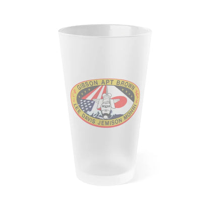 STS 47 (NASA) Frosted Pint Glass 16oz-Go Mug Yourself