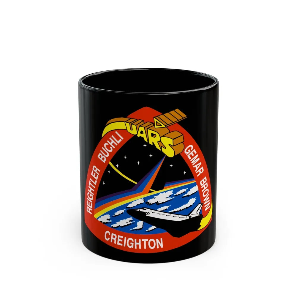 STS 48 (NASA) Black Coffee Mug-11oz-Go Mug Yourself