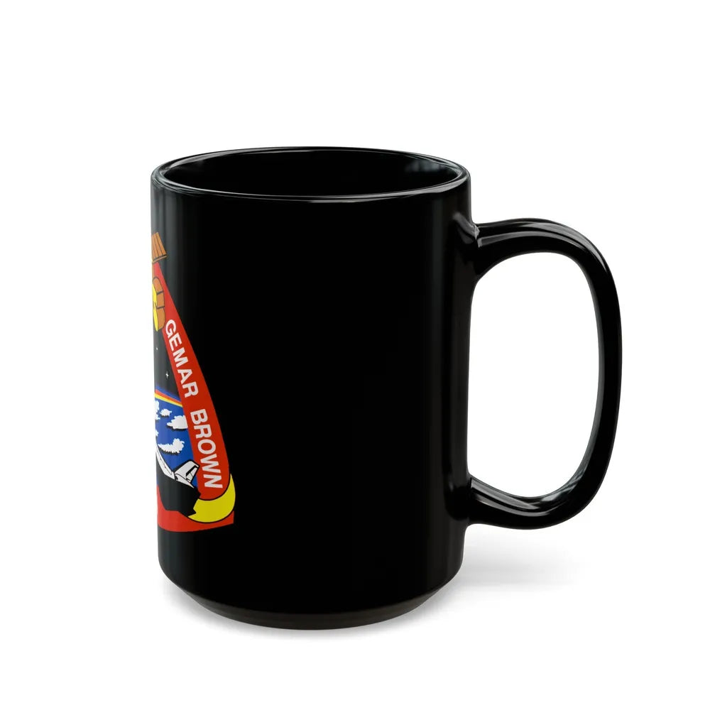 STS 48 (NASA) Black Coffee Mug-Go Mug Yourself