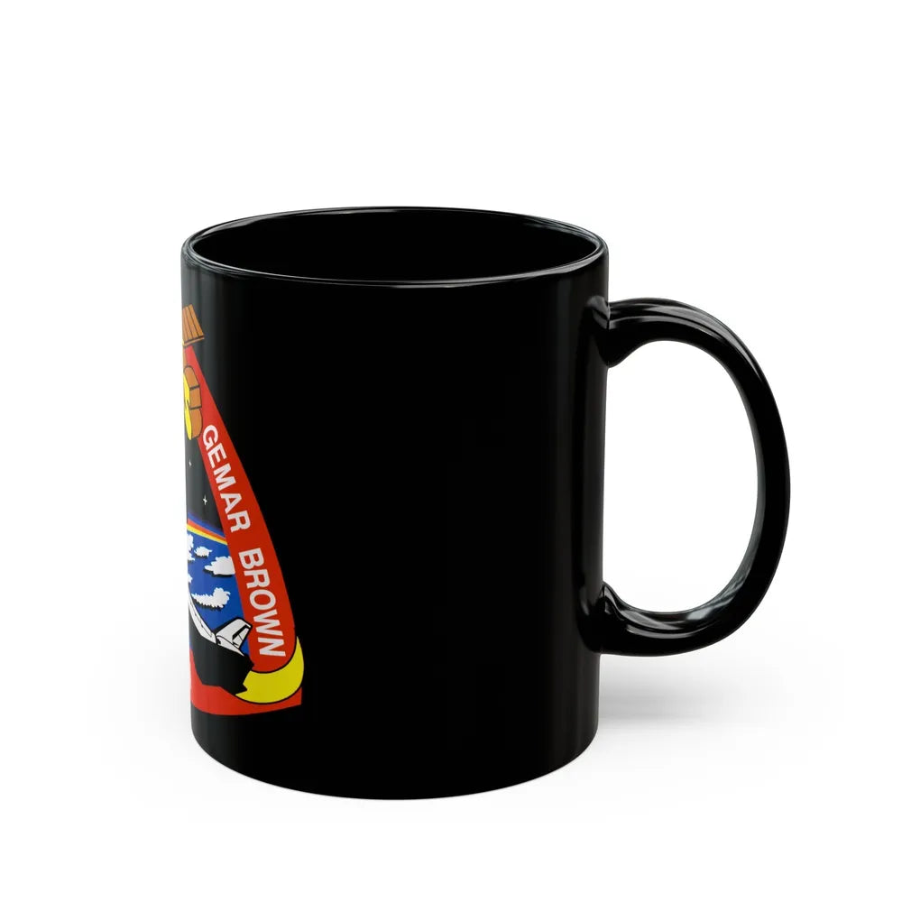 STS 48 (NASA) Black Coffee Mug-Go Mug Yourself