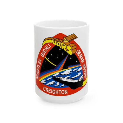 STS 48 (NASA) White Coffee Mug 15oz - Go Mug Yourself