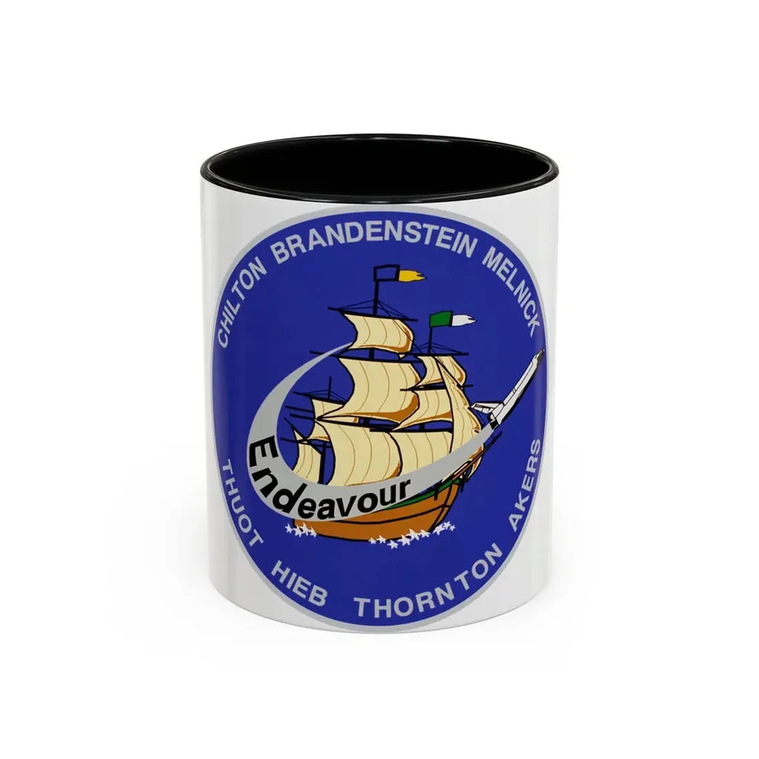 STS 49 (NASA) Accent Coffee Mug 11oz Black - Go Mug Yourself