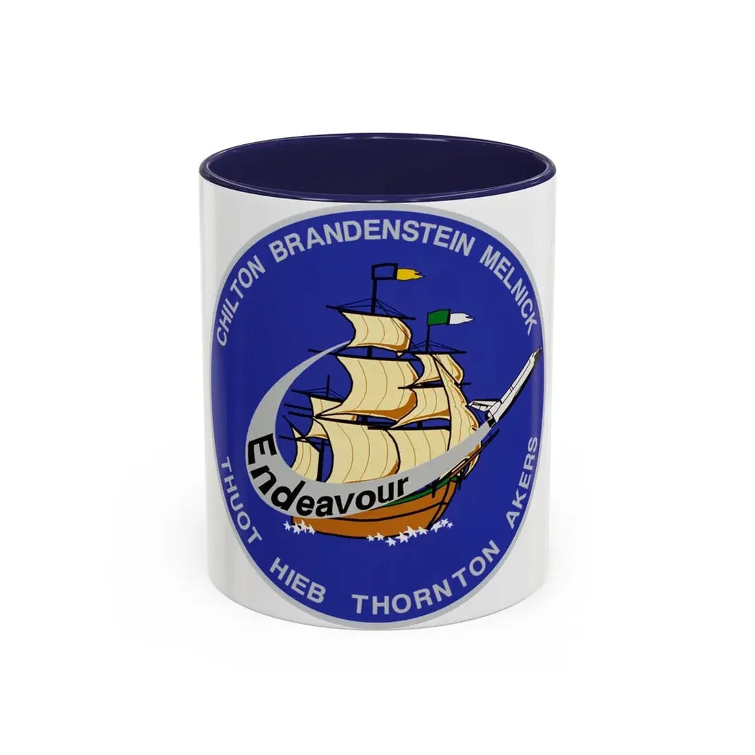 STS 49 (NASA) Accent Coffee Mug 11oz Navy - Go Mug Yourself