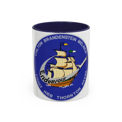 STS 49 (NASA) Accent Coffee Mug 11oz Navy - Go Mug Yourself