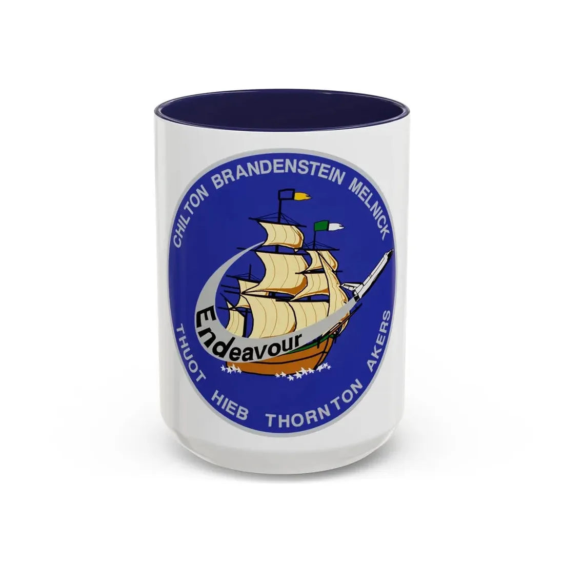 STS 49 (NASA) Accent Coffee Mug 15oz Navy - Go Mug Yourself
