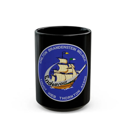 STS 49 (NASA) Black Coffee Mug 15oz - Go Mug Yourself