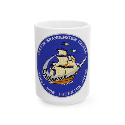 STS 49 (NASA) White Coffee Mug-15oz-Go Mug Yourself