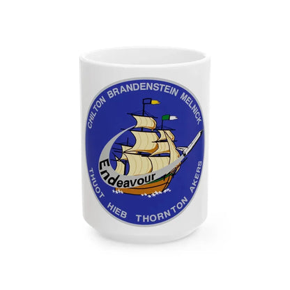 STS 49 (NASA) White Coffee Mug 15oz - Go Mug Yourself