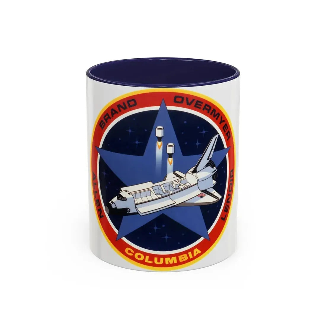 STS 5 (NASA) Accent Coffee Mug 11oz Navy - Go Mug Yourself