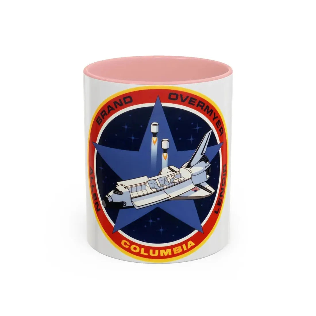 STS 5 (NASA) Accent Coffee Mug 11oz Pink - Go Mug Yourself