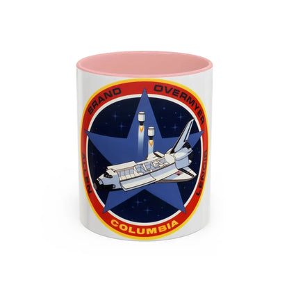 STS 5 (NASA) Accent Coffee Mug 11oz Pink - Go Mug Yourself