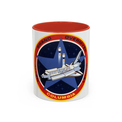 STS 5 (NASA) Accent Coffee Mug 11oz Red - Go Mug Yourself