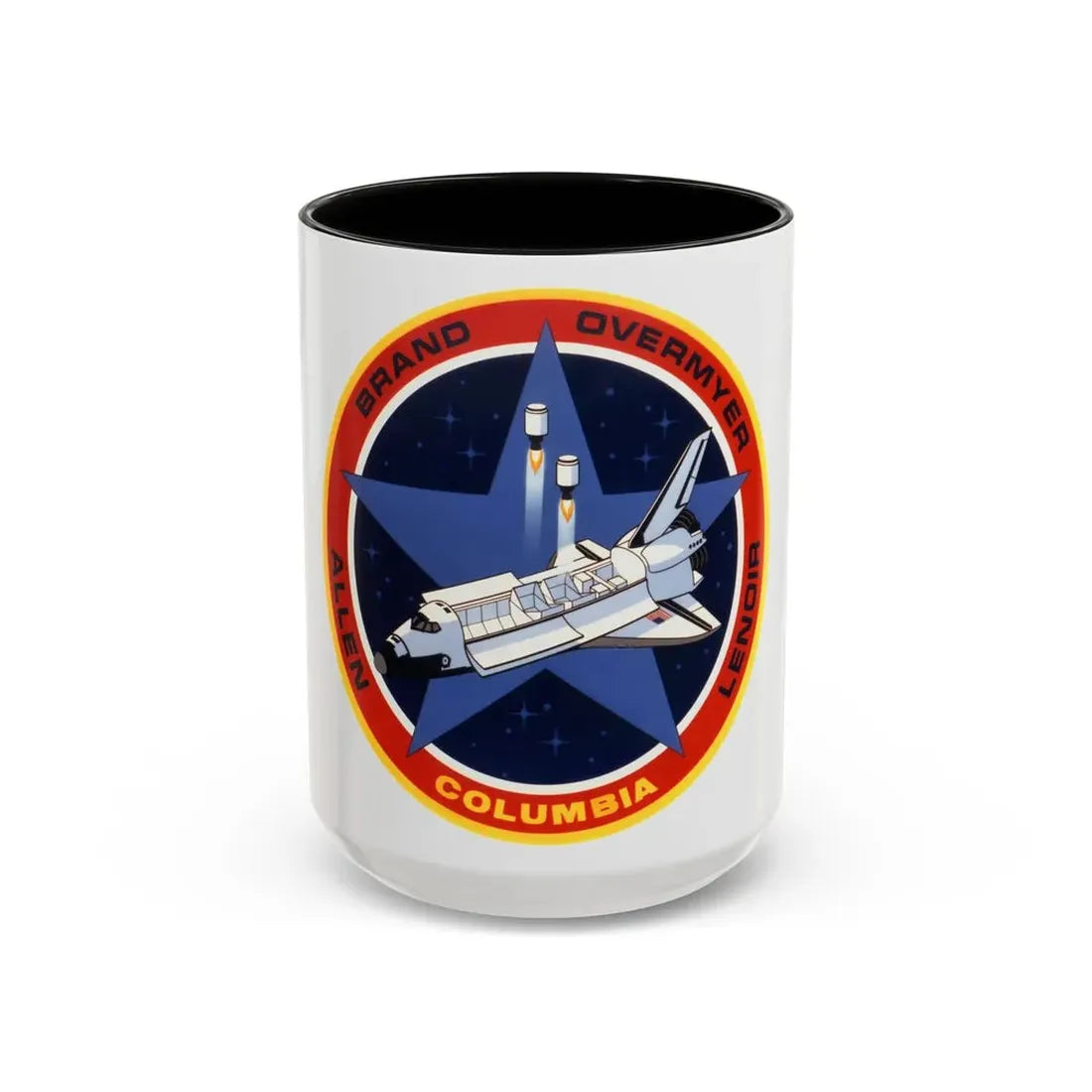 STS 5 (NASA) Accent Coffee Mug 15oz Black - Go Mug Yourself