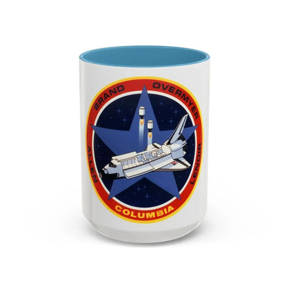 STS 5 (NASA) Accent Coffee Mug 15oz Light Blue - Go Mug Yourself