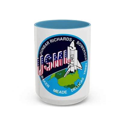 STS 50 (NASA) Accent Coffee Mug 15oz Light Blue - Go Mug Yourself
