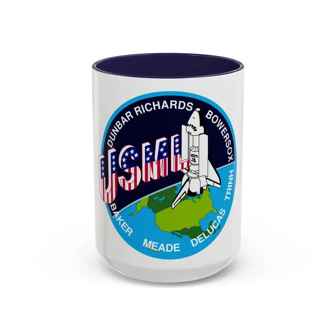 STS 50 (NASA) Accent Coffee Mug 15oz Navy - Go Mug Yourself
