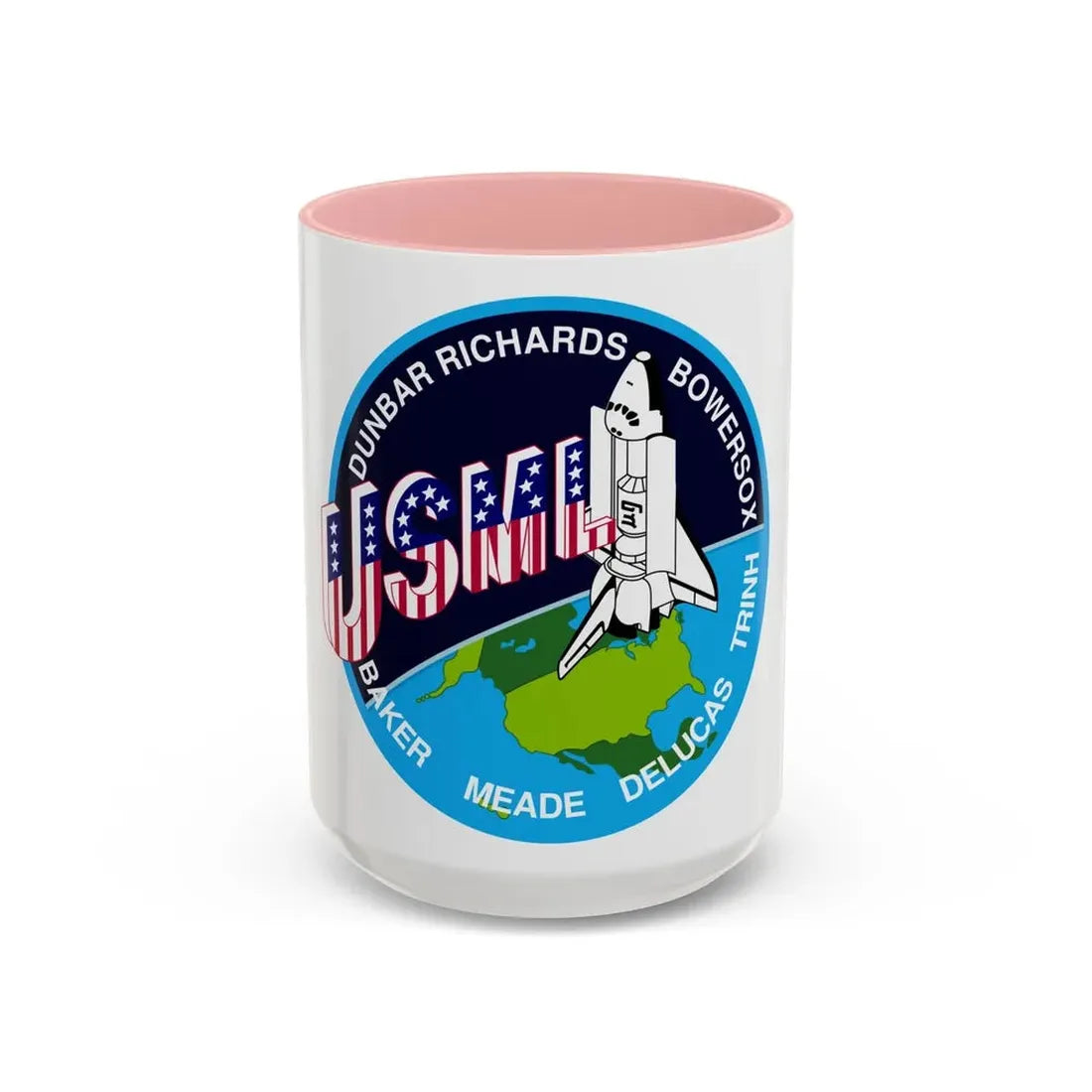 STS 50 (NASA) Accent Coffee Mug 15oz Pink - Go Mug Yourself