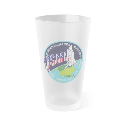 STS 50 (NASA) Frosted Pint Glass 16oz Default Title - Go Mug Yourself