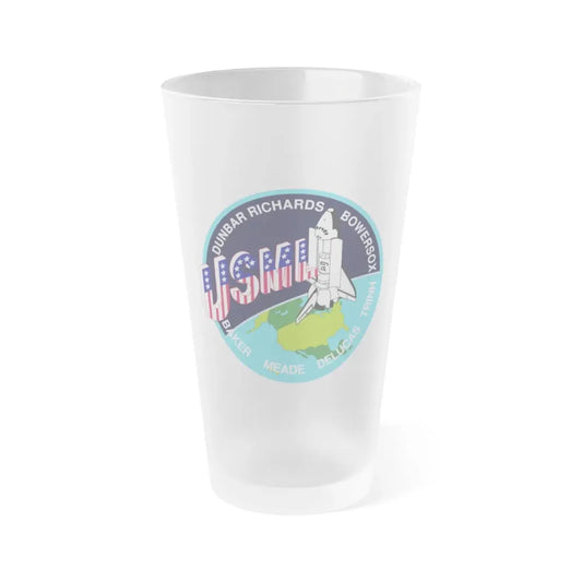 STS 50 (NASA) Frosted Pint Glass 16oz Default Title - Go Mug Yourself