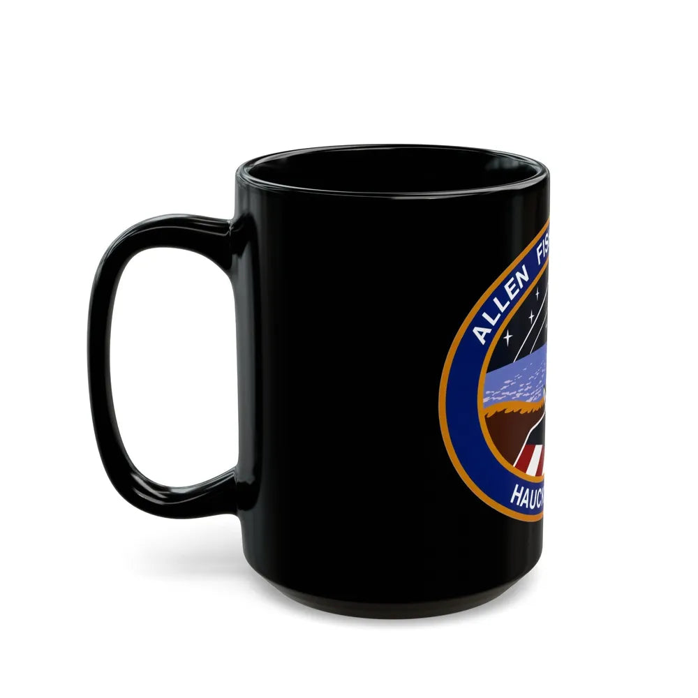 STS 51 a (NASA) Black Coffee Mug-Go Mug Yourself