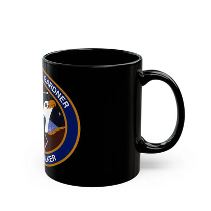 STS 51 a (NASA) Black Coffee Mug-Go Mug Yourself