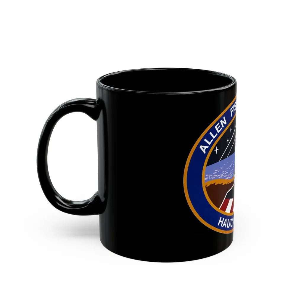 STS 51 a (NASA) Black Coffee Mug-Go Mug Yourself