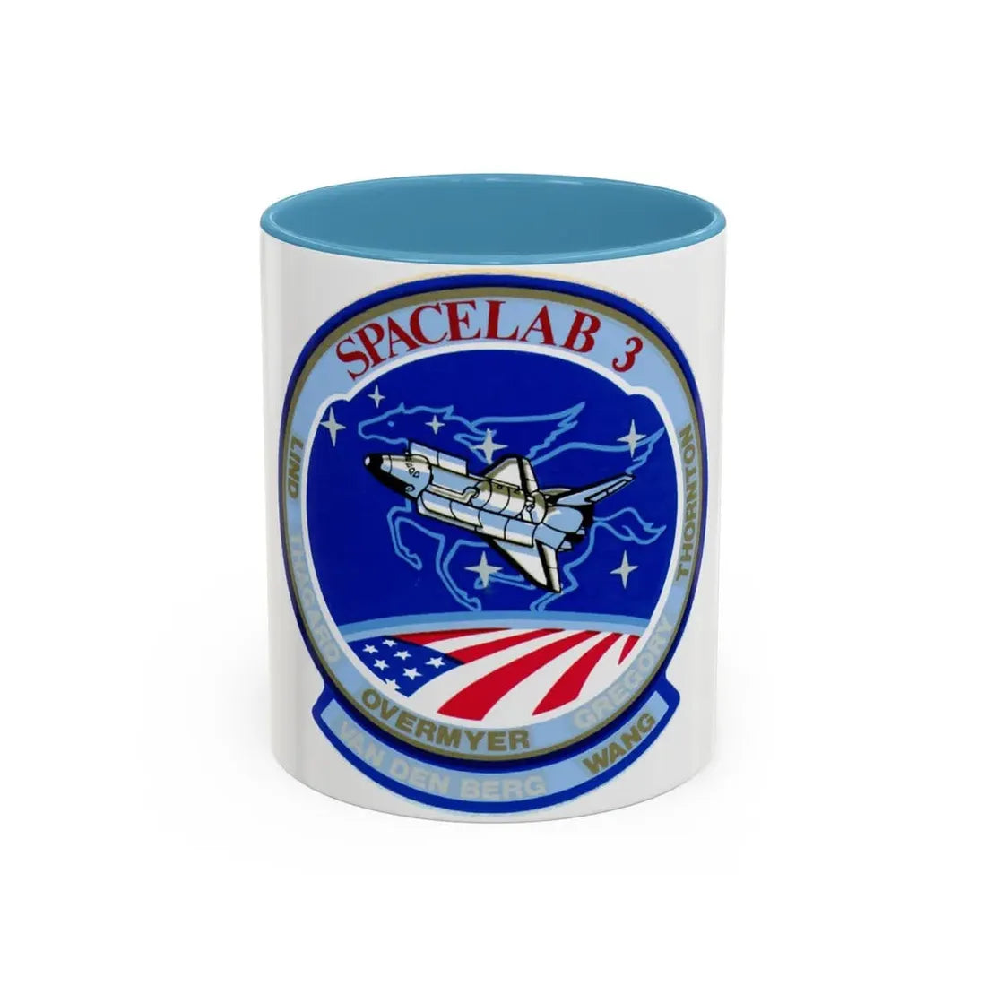STS 51 b (NASA) Accent Coffee Mug 11oz Light Blue - Go Mug Yourself