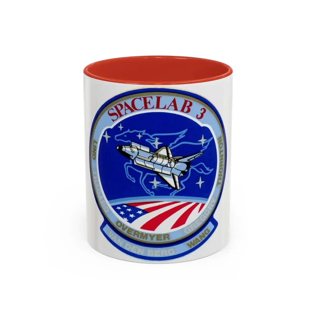 STS 51 b (NASA) Accent Coffee Mug 11oz Red - Go Mug Yourself
