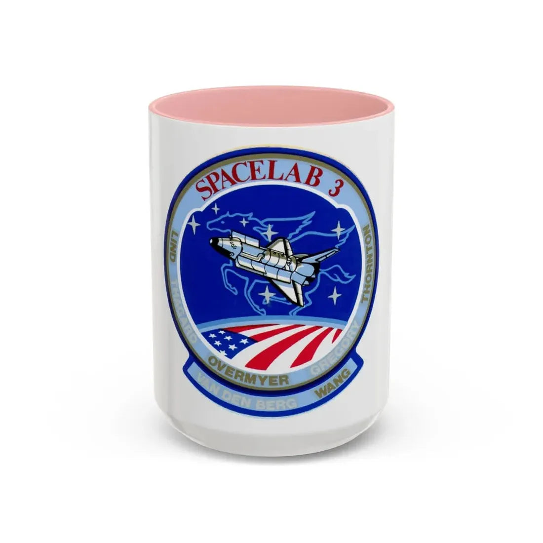 STS 51 b (NASA) Accent Coffee Mug 15oz Pink - Go Mug Yourself