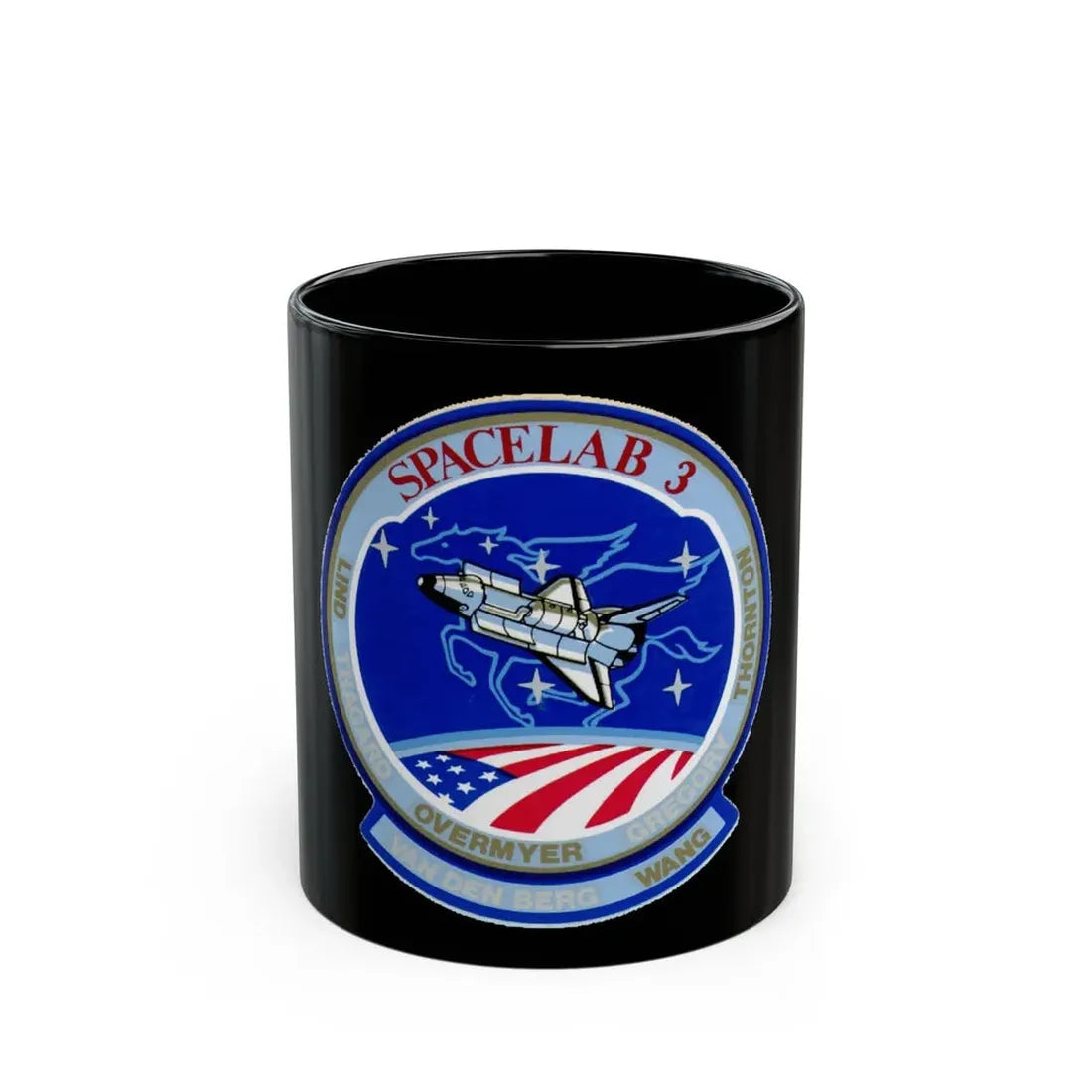 STS 51 b (NASA) Black Coffee Mug 11oz - Go Mug Yourself