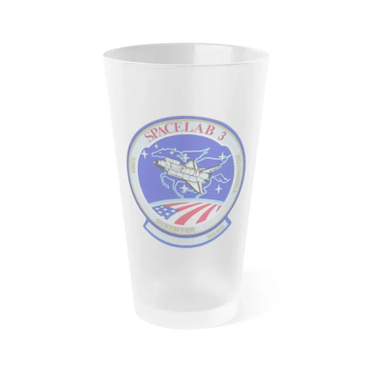 STS 51 b (NASA) Frosted Pint Glass 16oz Default Title - Go Mug Yourself