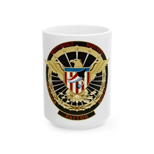 STS 51 c (NASA) White Coffee Mug-15oz-Go Mug Yourself