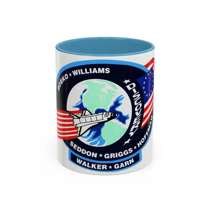 STS 51 d (NASA) Accent Coffee Mug 11oz Light Blue - Go Mug Yourself