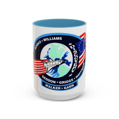 STS 51 d (NASA) Accent Coffee Mug 15oz Light Blue - Go Mug Yourself