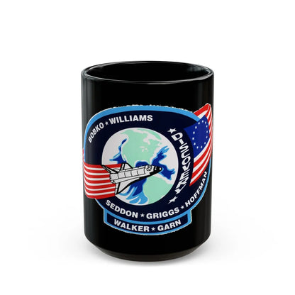 STS 51 d (NASA) Black Coffee Mug-15oz-Go Mug Yourself