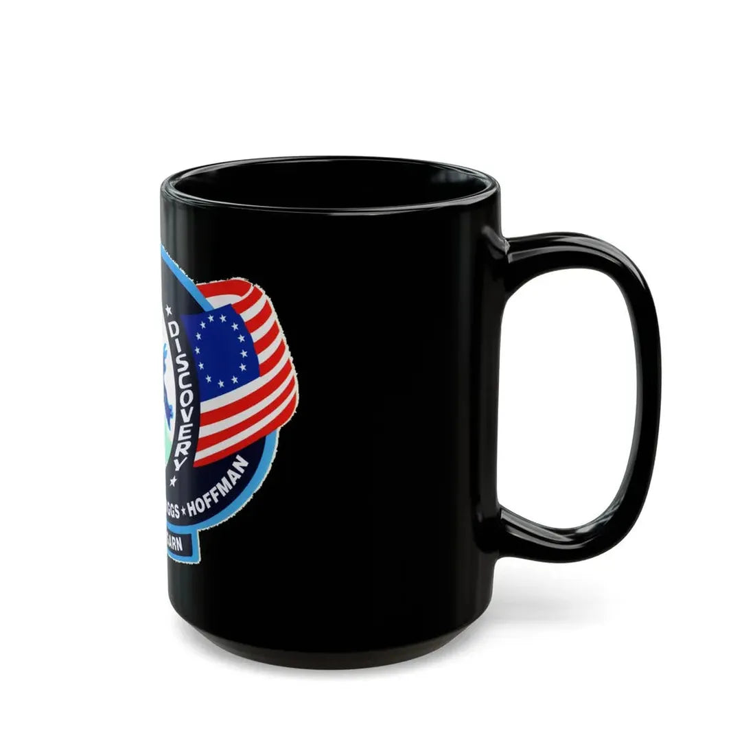 STS 51 d (NASA) Black Coffee Mug - Go Mug Yourself