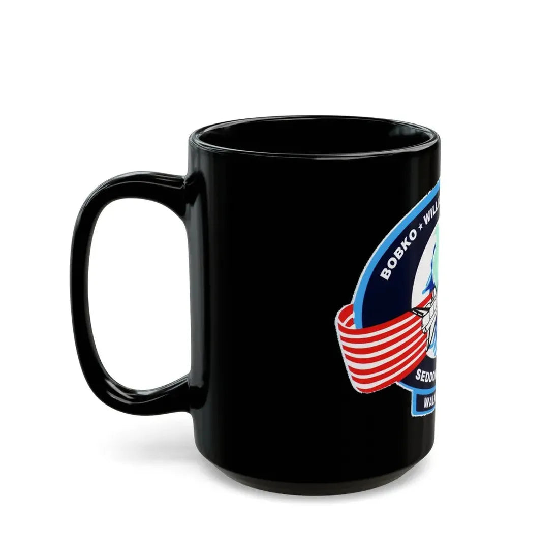 STS 51 d (NASA) Black Coffee Mug - Go Mug Yourself