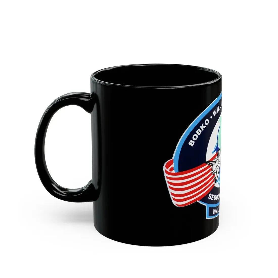 STS 51 d (NASA) Black Coffee Mug - Go Mug Yourself