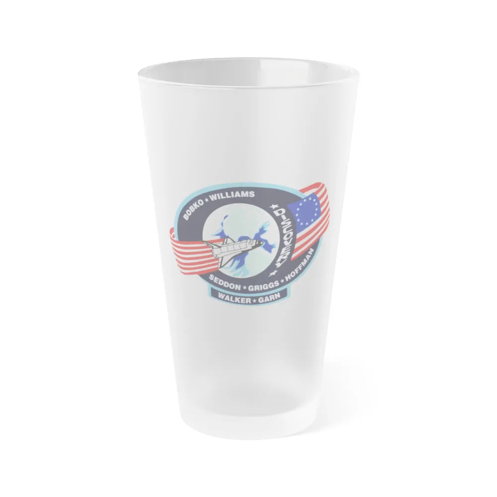 STS 51 d (NASA) Frosted Pint Glass 16oz-Go Mug Yourself