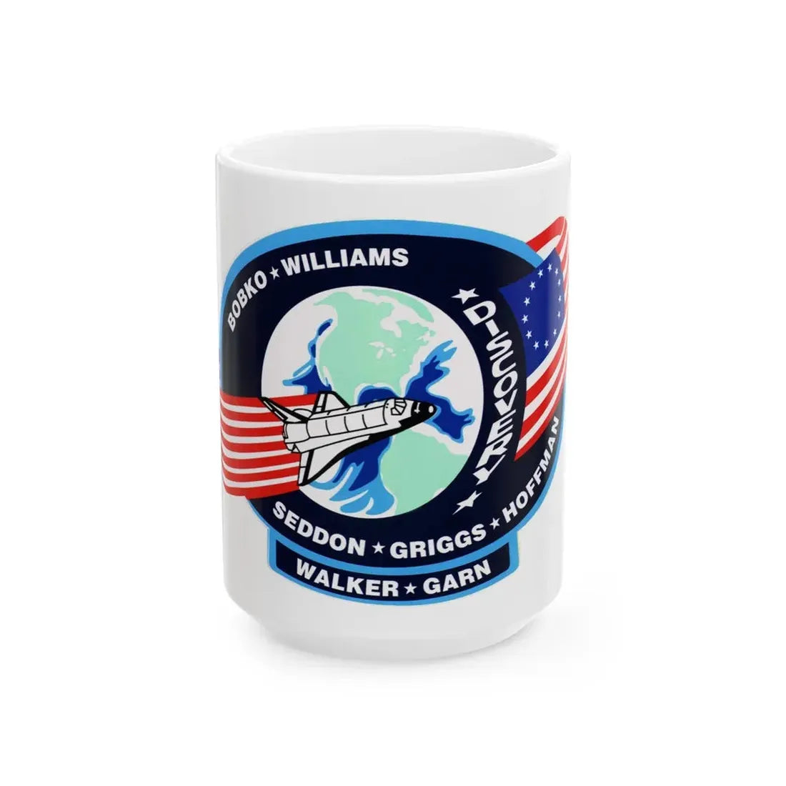 STS 51 d (NASA) White Coffee Mug 15oz - Go Mug Yourself