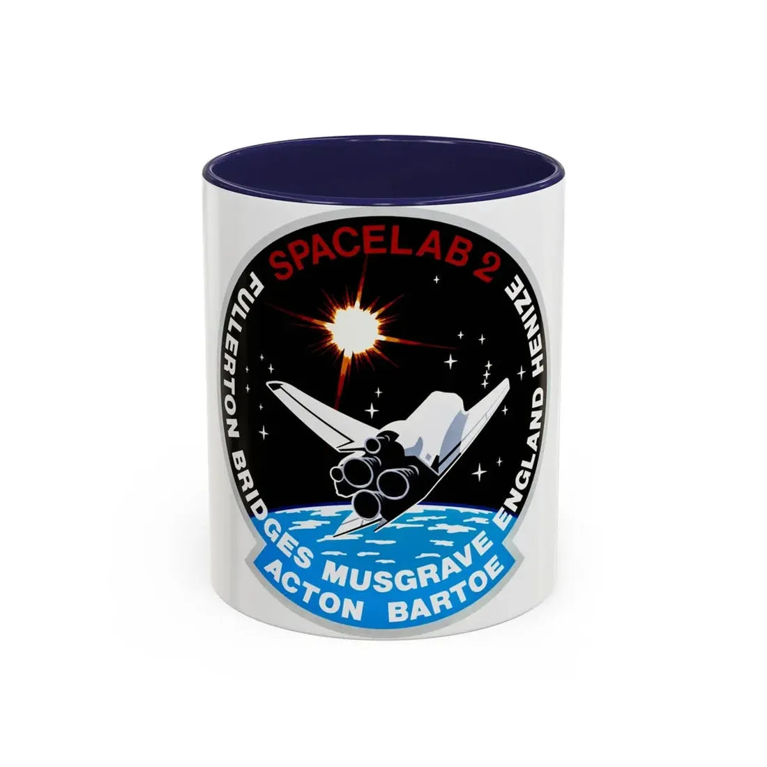 STS 51 f (NASA) Accent Coffee Mug 11oz Navy - Go Mug Yourself