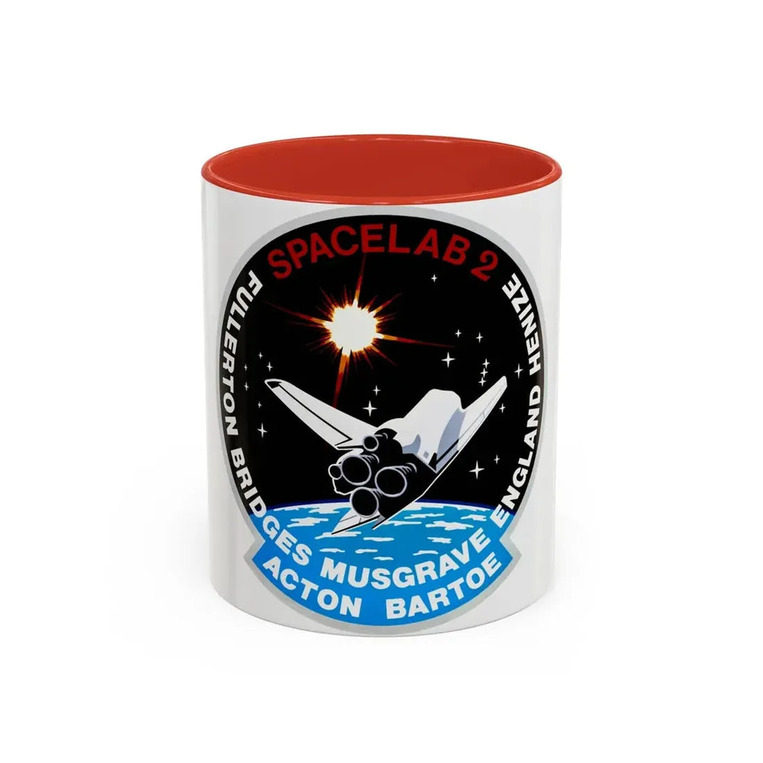 STS 51 f (NASA) Accent Coffee Mug 11oz Red - Go Mug Yourself