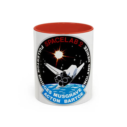 STS 51 f (NASA) Accent Coffee Mug 11oz Red - Go Mug Yourself